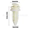 Clip Decorativo para Panel de Puerta de Vehículo de Carga Buick Chevrolet Clip de Fijación de Plástico Gm 15545202