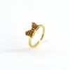 Pulsera Popular Transfronteriza de AliExpress Anillo de Lazo Conjunto de Cobre Circonita Moda Coreana Simple Lujo Ligero Anillo de Mesón