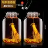 Frasco Sellado de Alta Gama para Almacenar Vino, Botella de Vidrio para Remojar Vino, Botella Vacía Especial para Almacenar Vino, Adecuado para Licor de Ginseng y Vino Medicinal