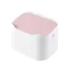 Lixeira Criativa Doméstica para Sala de Estar de Mesa Plástico Mini Lixeira Pequena para Escritório Cesto de Papel para Mesa de Centro