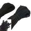Corda elástica de látex redonda 2,5-17mm preto e branco para vestuário bolsas faixa elástica núcleo de seda de látex corda elástica redonda fiada