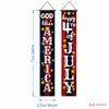 Decorações de Festa Amazon Mais Vendidas Transfronteiriças Cortina de Porta de Varanda Bandeira do 250º Aniversário Americano Dia da Independência Couplets Personalizados