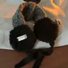 Orejeras de Invierno Estilo Coreano de Lana de Cordero Azul para Mujer, Gruesas de Felpa, Cálidas y a Prueba de Frío, Bolsas para Orejas para Ciclismo al Aire Libre