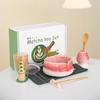 Juego de Té Matcha Transfronterizo con Batidor de Té Esmaltado al Horno, Juego Matcha Estilo Japonés con Tazón Matcha con Boquilla, Alto Valor Estético