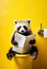 Chimpancé elefante panda animal póster arte divertido pared lienzo pintura al óleo baño inodoro decoración del hogar