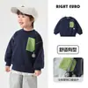 Moletom Infantil Primavera e Outono 2026 Novo Estilo Roupas Infantis Roupa Casual para Crianças Pequenas Tendência