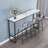Mesa de bar de pared, mesa de patas altas para uso doméstico, mesa de bar pequeña para sala de estar, mesa larga, juego de mesa y sillas para tienda de té, mesa de bar