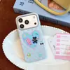 Peluche de Gato en Forma de Corazón Aplicable a Apple 17ProMax Funda de Teléfono Moderna 18Pro iPhone16 Bloque de Color Resistente a Caídas 15