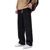 Pantalones Casuales de Pana para Hombre Otoño Invierno 2026 Nuevos Pantalones Largos Rectos Holgados Pantalones Deportivos de Pana con Felpa