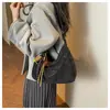 Bolsa Tote de Hombro para Mujer Estilo Coreano de Nicho para el Trabajo 2026 Nuevo Modelo Color Sólido Piel Suave Bolsa Almohada para Hombro Transfronteriza