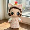 Solo Ropa de Muñeca Adecuada para Muñeca Nyota Little Moments Serie 15cm Ropa de Muñeca de Repuesto Conjunto de Vestido Cuadros Corazón Lindo