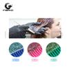 Pincel para Tinte de Cristal Perlado Colorido Transparente con Brillo Peine para Tinte para el Cabello Cepillo para Tinte de Aceite Horneado Barrido de Tinte para el Cabello Suave de un Lado Perlado Transparente