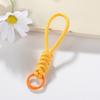 Novo cordão de celular multicolorido pingente criativo de chaveiro personalidade simples argola de chave de carro masculina e feminina enfeites de bolsa