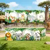 Bolsa de Regalo de Animales de la Selva Transfronteriza Actividad de Jardín de Infancia Juguete de Cumpleaños Infantil Empaque de Regalo Bolso de Mano Bolsa de Papel Kraft