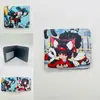 Periférico de Anime I Actualicé la Cartera Corta Solo Monstruo No. Billetera Monedero Plegable a la Mitad de Cuero PU con Estampado de 8 Colores
