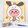 20*20 Pintura al Óleo Digital de Dibujos Animados de Anime Pintura Decorativa DIY para Colorear Hecha a Mano para Niños Stock Listo Pintura al Óleo Digital al por Mayor