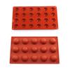 Conjunto de combinação de molde de chocolate de silicone semicircular transfronteiriço DIY assando molde de bolo de pudim de chocolate