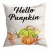 Funda de almohada de Acción de Gracias de otoño, calabaza de cosecha, piel de durazno, impresión digital, fábrica directa, hogar transfronterizo