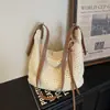 Bolsas de Palha da Moda Verão para Mulheres 2026 Nova Tendência Estilo Coreano Elegante Bolsa de Ombro Tote Bolsa Transversal de Praia para Férias