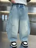 Jeans de Mezclilla para Niños Primavera y Otoño 2026 Nuevo Estilo Coreano Pantalones Casuales Elegantes de Moda para Niños Pantalones para Bebé para Exportación