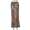 Falda de cadera ajustada con perspectiva de malla de leopardo sexy para chica hot de moda nueva de verano 2025 para mujer europea y americana al por mayor