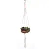 Cuerda de Algodón Tejida a Mano Estilo Bohemio Maceta para Plantas y Flores Cesta Colgante Bolsa de Red Cuerda para Colgar Colgante de Pared Cuerda para Colgar