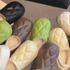 Em estoque inverno algodão chinelos femininos bolsa salto sapatos de pelúcia forrado de lã chinelos masculinos indoor sola grossa macio atacado