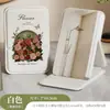 Espejo de escritorio para maquillaje, espejo de tocador plegable para uso doméstico, espejo de maquillaje portátil para niñas, espejo de retoque de alta definición