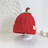 Nuevo gorro de lana de otoño e invierno para niños, jersey de dibujos animados, gorro de punto para bebés, bonito gorro elástico grande para niños y niñas, moda