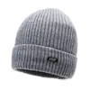 Touca de Tricô Inverno Touca de Lã Inverno Masculina e Feminina Touca Pulôver Proteção de Orelha Externa Forrada com Lã Grossa Quente Baotou Touca Fria