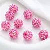 Nuevo con agujero color colorido bola de diamante con cuentas diy cadena para teléfono móvil cadena para llaves colgante de cadena hecho a mano cuentas sueltas al por mayor