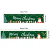 Banner Navideño Transfronterizo Fiesta Navideña Cena de Fiesta Evento Decoración Interior Exterior Suministros Escena Tela Colgante