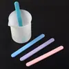 Herramientas de Resina DIY de Amapola, Herramientas para Mezclar Resina, Palillos Mezcladores de Silicona Reutilizables Antiadherentes, Exclusivamente para Suministro Transfronterizo