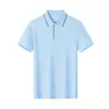Camiseta Polo stretch de poliéster-algodão, 210g, 32 fios, manga curta, sensação fresca para uso externo no verão, vestuário corporativo com bordado e estampa