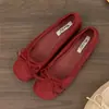 Primavera/Verão 2026 Novos Sapatilhas de Comércio Exterior Femininas de Bico Baixo Slip-on Estilo Fada Gentil Sapatilhas de Ballet Transfronteiriço