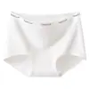 Ropa interior para mujer 10A Antibacteriana Estampado Simple de Letras, Antibacteriana, Longitud Extendida, Entrepierna de Algodón Puro, Boxer de Mujer sin Costuras