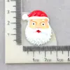 Accesorios de Resina para Árbol de Navidad Pegamento Cremoso Funda para Teléfono Móvil Material de Campana Muñeco de Nieve Bolsa de Santa Accesorios para el Cabello DIY Tocado