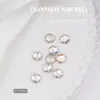 Rinestones para Uñas con Punta Trasera Color Coñac Blanco Decoraciones para Uñas Estilo Japonés Rinestones 3D con Punta Trasera Accesorios para Uñas Portátiles Cristal al por Mayor