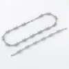 Popular Cadena Cubana para Hombre de Amazon, 10 mm de Ancho, Cadena de Tenis de Tres Filas Incrustada con Diamantes, Pulsera de Zirconia con Forma de Giro