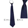 Gravata Borboleta Preta para Mulheres com Zíper, Decoração de Camisa Preguiçosa Sem Nó, Estilo JK Japonês, Longa e Curta, Estilo Universitário, Amarrada à Mão por Estudantes, Masculina