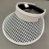 Sombrero para el Sol Verano para Mujer Parasol Resistente a los Rayos UV Parte Superior Vacía Sombrero de Concha de Goma Negra Ala Grande Parasol para la Cara Sombrero para Montar al Aire Libre
