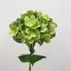 Película de simulación con contenido Yang, 3D de una sola hortensia de 4 hojas, flor de hortensia para maceta en casa, decoración para exteriores