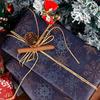 Suministro Transfronterizo de Papel de Regalo Navideño, Papá Noel, Copos de Nieve, Cascabeles, Fruta de la Paz, Flores, Papel de Regalo
