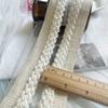 Fábrica de otoño e invierno, pequeña fragancia de 3 cm, negro, marrón, rosa sucio, lana, tejido de encaje, bricolaje, borde, tira, accesorios para el borde de la ropa
