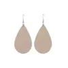 Nuevos Pendientes Europeos y Americanos Moda Pendientes Creativos Hojas Simples Gotas de Agua Pendientes de Cuero Artificial PU Joyería