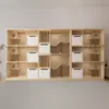 Gabinete para gatos, villa para gatos, nido para gatos de interior, jaula para gatos, casa para gatos de exhibición para tienda de mascotas, madera maciza al por mayor
