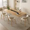 Silla de Comedor Minimalista Moderna Estilo Crema Madera Sintética, Taburete de Cafetería Restaurante Cocina, Silla con Respaldo, Silla de Comedor Moderna de Lujo Ligero
