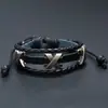Pulsera de Cuero Vintage Hecha a Mano Personalizada Simple y Creativa Joyería de Cuero con Cuentas Ajustable Pequeño Artículo de Yiwu
