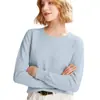 Nuevo Suéter de Punto de Cuello Redondo Otoño e Invierno para Mujer, Suéter Versátil y de Moda para Usar como Capa Base, Suéter Transfronterizo, Venta al por Mayor de una Pieza