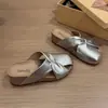 Pantuflas Gruesas de Verano para Exteriores 2026, Moda Nuevo Estilo Caladas de Punta Cerrada, Sandalias de Cuña para Playa